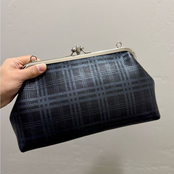 Genuine Deer-hide Leather Handmade Vintage Style Double Kisslock Purse/Crossbody - Picture 3 of 16